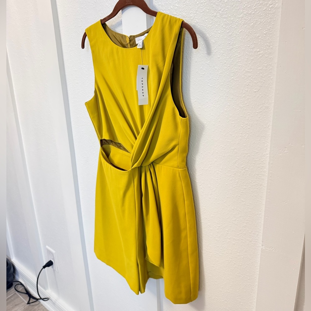 Topshop Yellow Cutout Jumpsuit - Picture 7 of 16